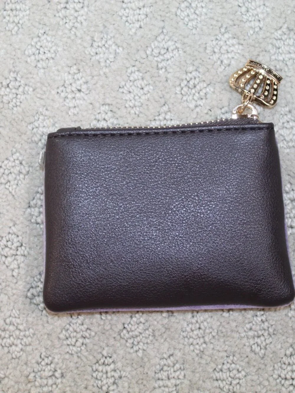Juicy Couture Heritage Wristlet Set Dusty Violet 2 Pc Pouch Limited Edition